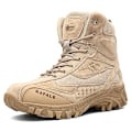 Miniatyrbillede 1 af 5: Herre High Top Taktiske Militærstøvler Udendørs Åndbare Mesh Sneakers 0L523 Brown EU 44