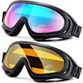 Miniatyrbild 1 av 5: 2-pack skidglasögon, Iave-kompatibla snowboardglasögon för