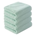 Miniatyrbillede 1 af 5: Ultra Bløde Badehåndklæder 4-pak (35 x 70 cm) - Hurtigtørrende - Koralfløjl Meget Absorberende Håndklæde green