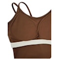 Pikkukuva 4 / 5: Naisten treeniurheiluliivit Fitness Selästä avoin pehmustettu liivi Jooga Crop Tank Top White L