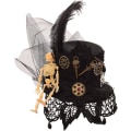 Pikkukuva 1 / 5: Victorian Steampunk Naisten Mini Silinterihattu Hiusklipsi (d) M