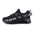 Miniatyrbillede 2 af 5: Herre Dame Sneakers Åndbare Løbesko Mode Sportssko 3D003 Black EU 43