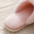 Miniatyrbillede 3 af 6: Dames Søde Nyhedstøfler, Slip-On Runde Tå Spidse Hjemme Fluffy Anti-Slip Slides Sko, Indendørs Hyggelige Komfortable Sko Pink EU36 37