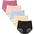 Miniatyrbild 1 av 5: Dam Fashion Panties, Sexiga Underkläder Leopard Print Solid Color Ice Silk Seamless Panties Style 2 L