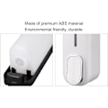 Miniatyrbillede 4 af 6: Sæbedispenser vægmontering hvid 300 ml genopfyldelig plast flydende sæbedispenser væg manuel shampoo dispenser brusebad dispenser til hjem hotel