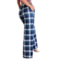 Miniatyrbillede 3 af 4: Dame Pyjamasbukser Stræk Lounge Bukser Ternede Pyjamasunderdele Blue L