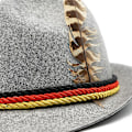 Pikkukuva 2 / 4: Saksalainen Alppityylinen Oktoberfest Baijerilainen Pukuhattu Höyhenellä Grey