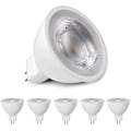 Miniatyrbillede 1 af 5: 5 stk. MR16 LED-lamper Varm Hvid 3000k, MR16 GU5.3 LED 5W erstatning for 50W 40W halogenlampe, 500lm, AC/DC 12V Reflektor LED-pærer, ingen flimmer, ikke dæmpbar