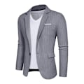 Miniatyrbild 1 av 5: Herr Blazer Slim Fit Kavaj, Enknäppt Enknapps Kavaj Grey M