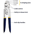 Miniatyrbild 5 av 5: Wire Rope Crimper för crimpning av fiskespön upp till 2,2 mm,   Wire Rope Crimping Tool