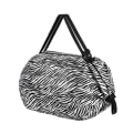 Miniatyrbillede 1 af 5: Genanvendelige Indkøbsposer Vandafvisende Oxford Klud Duffel Tote Taske Til Picnic Rejse Camping Zebra Pattern