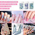 Miniatyrbild 4 av 5: Laser Flash Powder Patch Nail Flash Powder Block Holografisk Flash Med Olika Storlekar Och Former style3