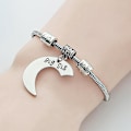 Miniatyrbild 5 av 5: Litet Mellanstort Systerhjärta Design Armband Set 3st Födelsedagspresent Till Systrar