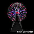 Miniatyrbild 4 av 5: Plasmaboll Ljus, Globe Lamp Touch Sensitive Light, Kreativ Magisk Nyhet Dekoration, Usb/batteridriven