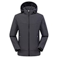 Pikkukuva 1 / 5: Miesten Huppari Softshell Takki, Vedenpitävä Kevyt Tuulenpitävä Takki Men grey M