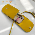 Miniatyrbild 3 av 5: Pu Mobiltelefon Väska Enkelt Mode Casual Axel Rem Slung Vertikal Liten Väska Dam Väska yellow
