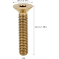 Pikkukuva 2 / 5: Pyörän ohjaustangon pultti, M6 x 30 mm kypärän pultti, universaali pyörän ohjaustangon pultti kiinnityspultti, titaaniseos kypärän pultti pyörälle