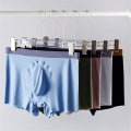 Miniatyrbild 2 av 4: Herrunderkläder Boxer Briefs, Bomullskomfort Mjuka Boxer Briefs För Män, Fukttransporterande Andas grey 2XL