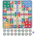 Miniatyrbild 1 av 3: Flygande schackmatta flygplan schackmatta lekmatta rolig familj förälder-barn spel fest spel resespel (90 X 90cm, plast schackpjäser)