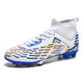 Miniatyrbillede 1 af 5: Herre Fodboldsko Spikes Fodboldsko Til Unge Ankelstøvler Atletisk Sneaker y303 WhiteBlue EU 40