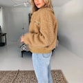 Miniatyrbillede 2 af 5: Dame Cashmere Frakke Jakker Kvinde Ensfarvet Langærmet Frakke Efterår Vinter Ny XL A