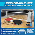 Miniatyrbilde 3 av 5: Uttrekkbart Ping Pong Nett – 72\" Bordtennisnett med Klemmer | Bærbart Ping Pong Nett for Alle Bord | Inkluderer Egendefinert Oppbevaringspose i Mesh