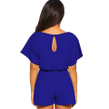 Miniatyrbild 2 av 5: Sommarklänningar för kvinnor, casual jumpsuits, kortärmade jumpsuits Blue XL