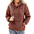 Miniatyrbillede 1 af 5: Dame Plys Sweater Frakke Snøre Hætte Sweater Lange Ærmer Casual Toppe Ny XL C
