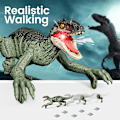 Miniatyrbilde 2 av 5: Mini Fjernkontroll Dinosaurer, Dinosaurleker for Gutter Alder 3 4 5 6 7 8+, 2.4GHz Ett-Trykks Demo Dinosaurer, Barneleker Gaver til Bursdag og Jul