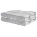 Miniatyrbilde 1 av 5: 2 stk. Vaffelvevd Mikrofiber Håndkle - Luksuriøst Mykt, Hurtigtørkende Håndkle Badehåndkle, Blå Gray