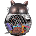 Miniatyrbild 4 av 5: Too-arts Praktisk kattunge vinkorkbehållare järngrissparbössa hantverk heminredning present