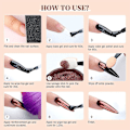 Miniatyrbild 5 av 5: Nagelkonst Highlight Magic Mirror Powder, 6-färgskombination, All-match-kombination style  style2