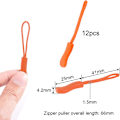 Miniatyrbild 2 av 5: 12-pack dragkedjor förlängare ersättning dragkedja dragkedja i nylon för utomhustält, canvasryggsäck, kudde, sadelväskor, bagage - orange