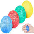 Miniatyrbilde 1 av 4: Eggformede grepsballer, 4 stykker antistressball med forskjellige hardhetsgrader, fingergrepsballer, trykkavlastning