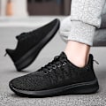 Miniatyrbillede 4 af 5: Løbesko til mænd Letvægt Åndbare Vandresko Atletiske Mode Sneakers 3Dsf022 Black EU 41