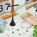 Miniatyrbild 4 av 5: 1 Ask 48 st 8 Färger Solros Charm Bulk Emalj Solros Charm Guld Blommig Daisy Connector Legering Blommor Växter Kopplingar för Smyckestillverkning Charms