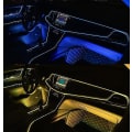 Miniatyrbild 2 av 5: 5m Bil Inredning Tillbehör Atmosfär Lampa Kallt Ljus Linje Diy Dekorativ Instrumentpanel Konsol Auto Led Ambient Ljus Blue 3 meters