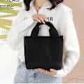 Miniatyrbild 4 av 5: Handväska Dam Mini Handväska Canvas Cross Body Väska Axelväska black