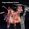 Miniatyrbillede 4 af 5: Bærbar og håndfladestørrelse Gimbal Stabilisator Håndholdt Automatisk Balance Selfie Stick til Smartphones Vl