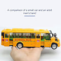 Miniatyrbild 4 av 5: Ritoeasysports 1:32 Modell Skolbuss Gjutning Legering Öppningsbar Dörr Leksaksbil Med Ljus Ljud För Pojke Flicka Handgjorda Leksaker