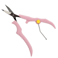 Miniatyrbillede 3 af 5: Øjenbrynssaks Professionelt Øjenbryns Trimmer Værktøj Rustfrit Stål Øjenbrynstrimmer Pink