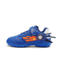 Miniatyrbillede 2 af 5: Drenge Piger Fodboldstøvler Anti-Slip Fodboldstøvler Knopper Græs Fodbold Sneakers y210 Blue EU 38