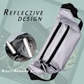 Miniatyrbild 4 av 5: Pu Pocket Herr En-axlad Crossbody Väska-fritids Ryggsäck Sport Diagonal Bakficka silver