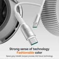 Miniatyrbillede 3 af 5: 1,2 m opladningsdatakabel Type-C til Type-C-kabel