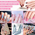 Miniatyrbild 5 av 5: 3D nagelkonst Aurora Rhinestone Multi-form blandad nagelkristallhantverk glänsande nagelkonstdekoration DIY nagelkonstdesign Set1
