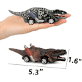 Miniatyrbild 3 av 5: Dinosaurie Leksaksbil, Pojk Leksaker Ålder 3 Till 12 Leksak Dinosaurie 5.3 Tum Leksaker För 3,4,5,6,7,8,9,10,11,12 Åriga Pojkar Full-form Dino Bil Leksak, 6 Pack