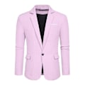 Miniatyrbild 2 av 5: Herr Blazer Slim Fit Kavaj, Enknäppt Enknapps Kavaj Pink L
