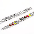 Miniatyrbillede 3 af 5: Farverige krystalarmbånd med perler til kvinder, heldig skinnende håndledskæde, slidstærk modehånd Multicolour