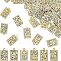 Pikkukuva 1 / 5: 6 tyylin tarot-kortti charm seos tarot-charm ennustuskortti charm vintage valikoituja tarot-riipuksia irtotavarana onnenamuletti riipus ennustaminen riipus