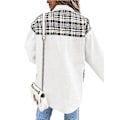 Pikkukuva 4 / 5: Naisten napilliset denimtakit, pitkähihaiset vapaa-ajan paidat White 2XL